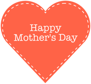 Happy Mothers Day Heart Clip Art